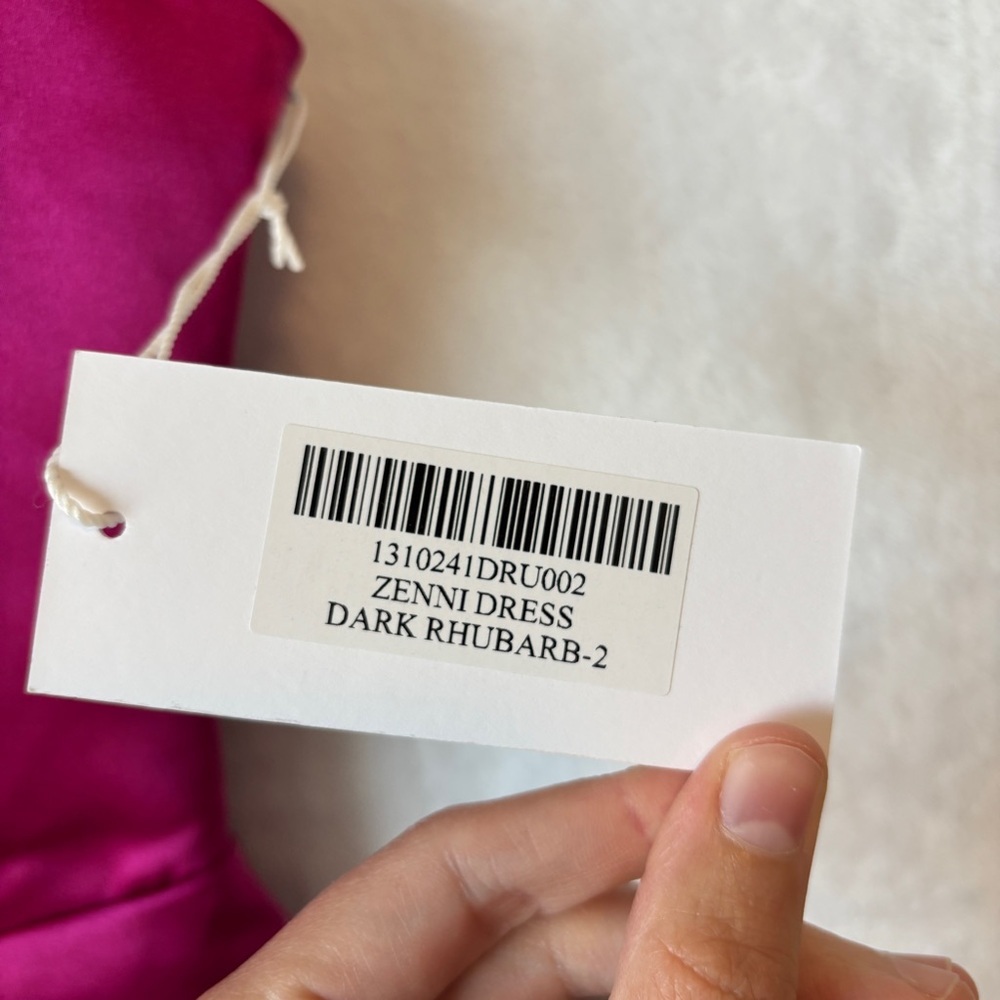 Reformation Zenni silk dress mini pink NWT 2‎ - Picture 5 of 10